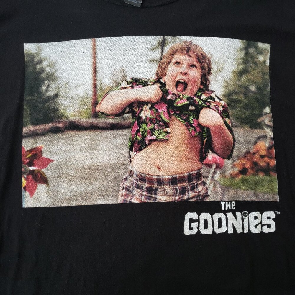 The Goonies CHUNK Hey You Guys! Truffle Shuffle Black XXXL Tshirt